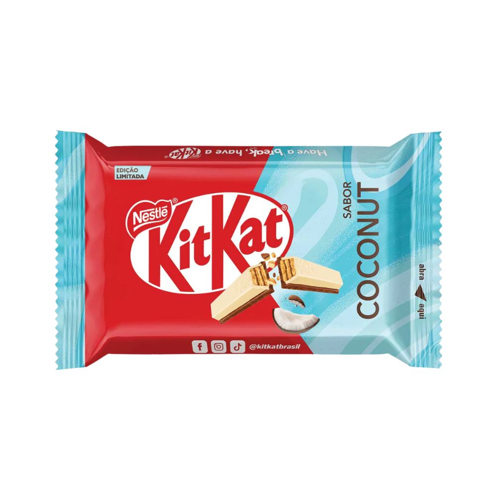 Kit Kat Coconut, wafer ricoperto di cioccolato al gusto di cocco da 41,5g (Confezione da 24)