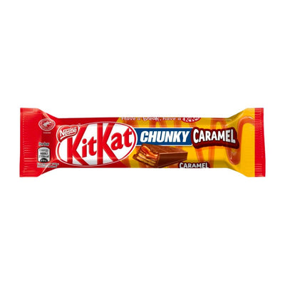 Confezione da 43g di wafer ricoperto di caramello Kit Kat Chunky Caramel