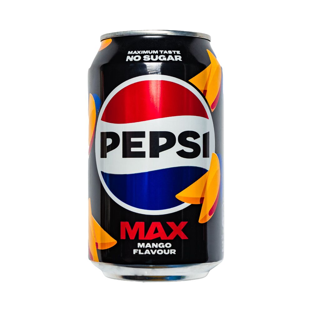 Confezione da 330ml di bevanda al mango Pepsi Max Mango
