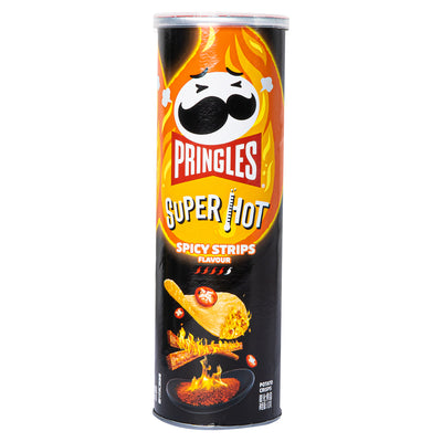 Confezione da 110g di patatine extra piccanti Pringles Spicy Strips