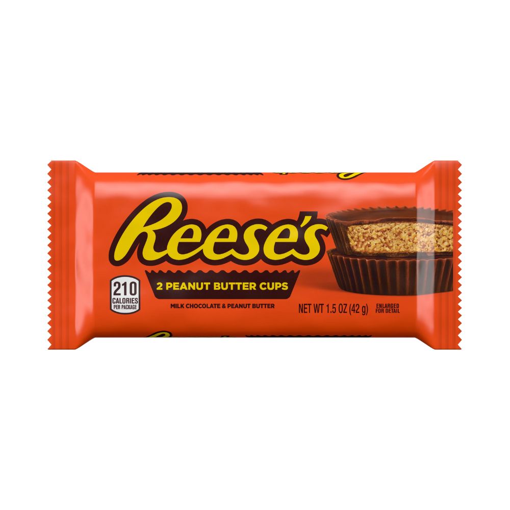 Confezione da 42g di cioccolatini al burro d'arachidi Reese's 2 peanut butter cups