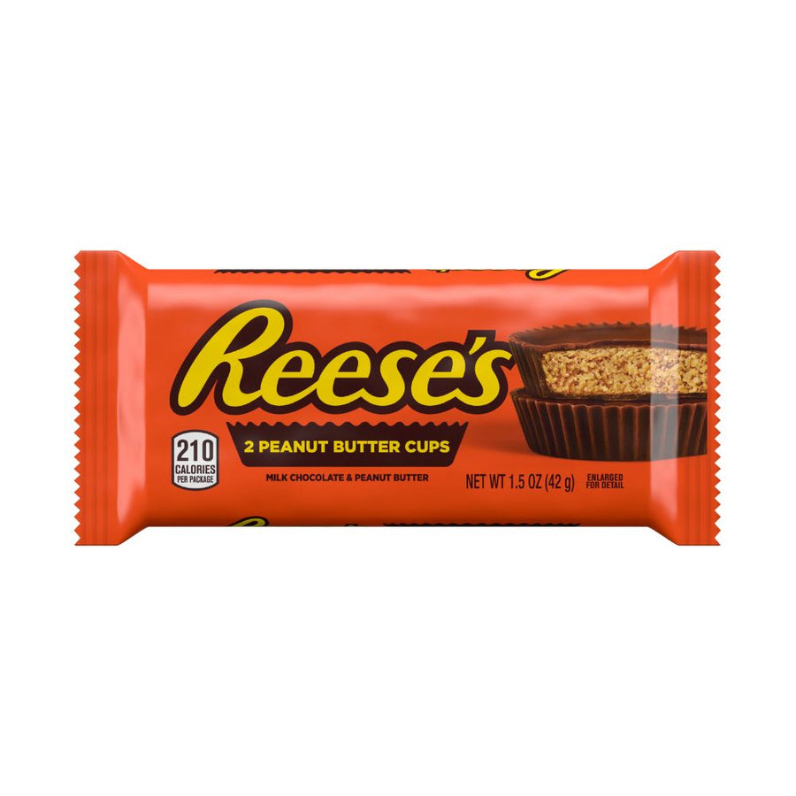 Confezione da 42g di cioccolatini al burro d'arachidi Reese's 2 peanut butter cups