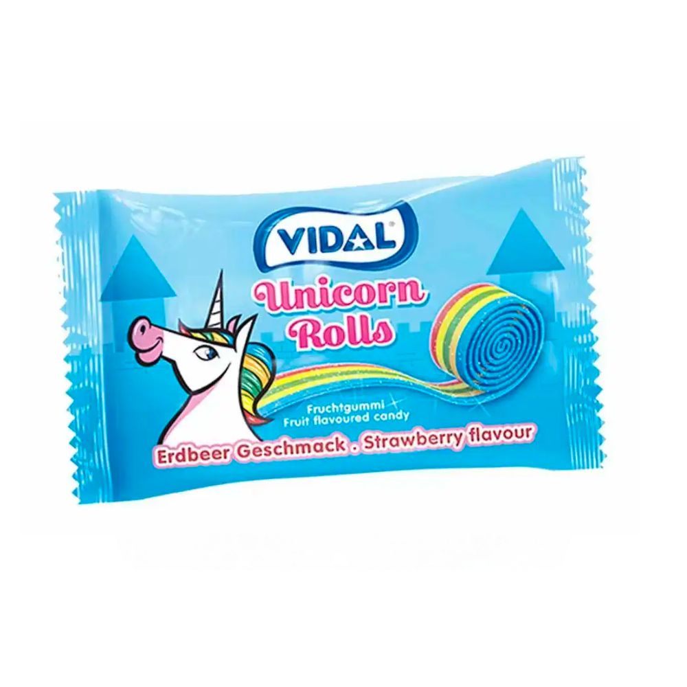 Confezione da 24, caramella gommosa al gusto di frutta da 19g Vidal.