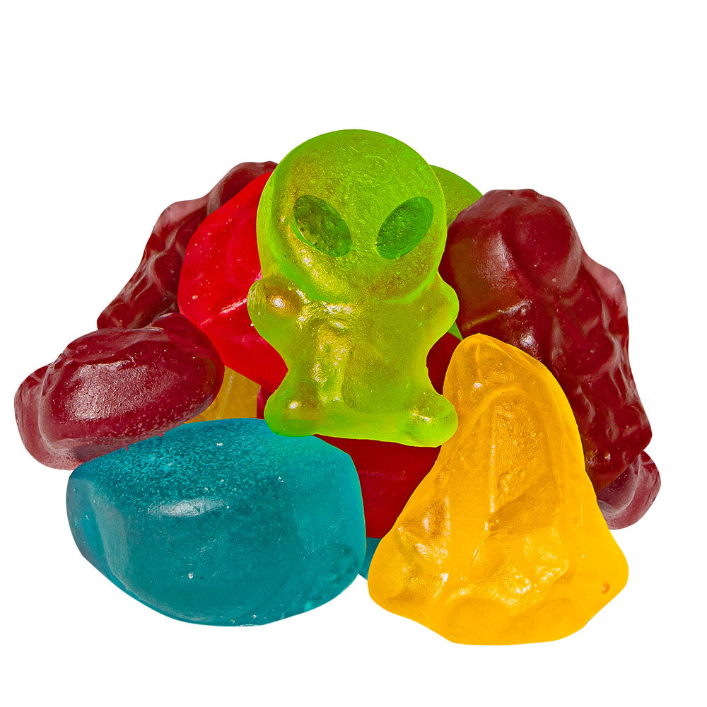 Confezione da 1kg di caramelle gommose a tema galassia Wunnie mini Galaxy